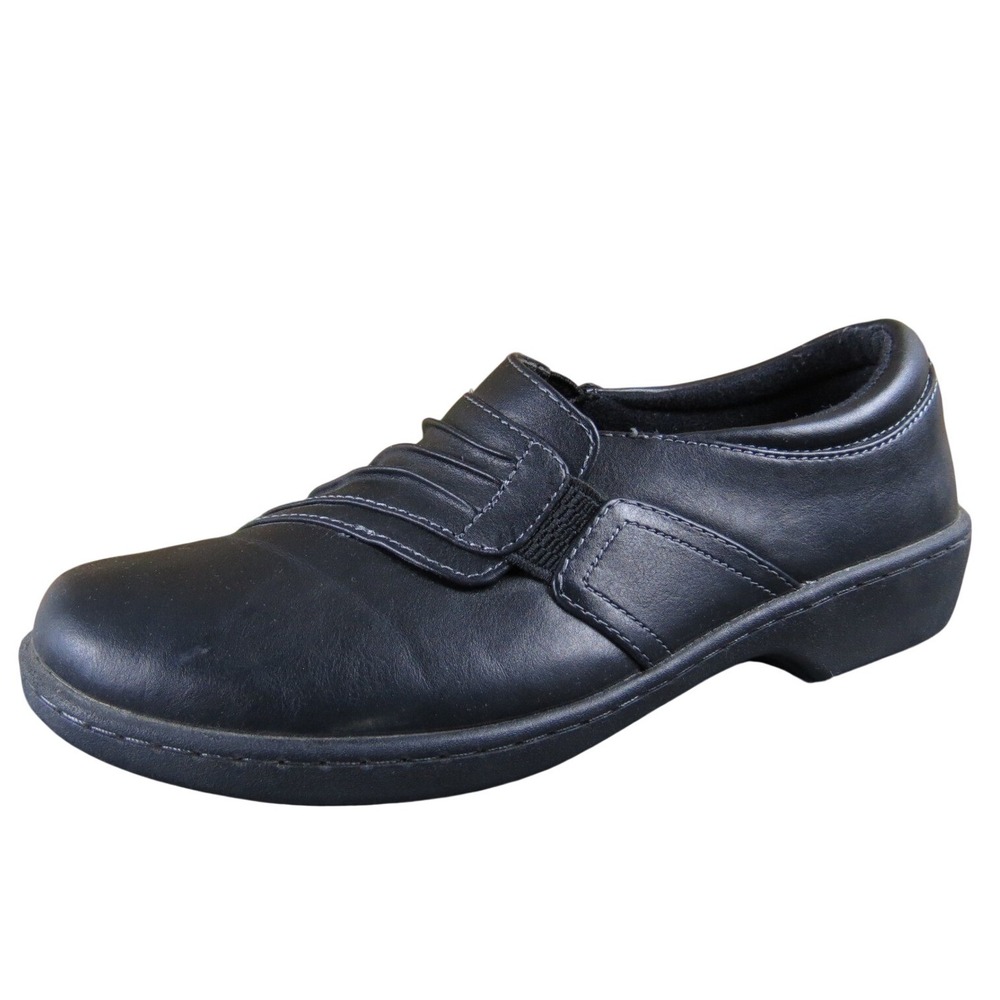 Eastland Piper Women's 8 Black Synthetic Slip-On Shoes Comfortable Everyday Wear